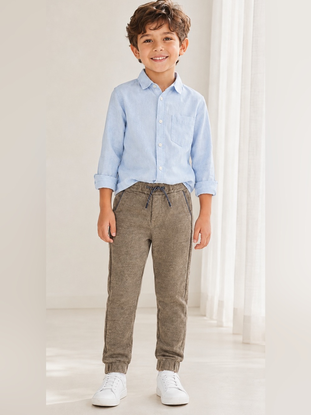 ZARA BOYS COTTON BLEND JOGGERS SIZE 6